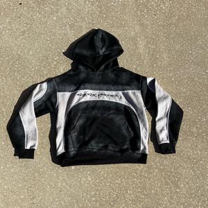 Trending Custom Hoodie Color Block <b>Sweatshirt</b> Streetwear Casual Outerwear Sport Fashion Comfortable Loungewear Athleisure Wear - Product Image 3