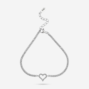 92.5 <b>Silver</b> Crystal <b>Bracelet</b>-Elegant & Dainty Design - Product Image 1