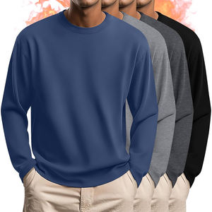 Chemise thermique respirante, étiquette privée personnalisée, vente en gros pour temps froid - Product Image 6