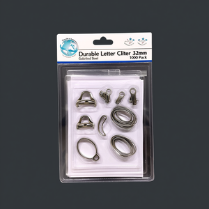 Attaches à lettres durables 32 mm en acier galvanisé, lot de 1000, accessoires pour classeurs - Product Image 3