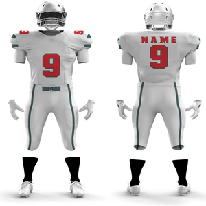 Ensemble d'uniformes de football américain personnalisés confortables avec tissu taffetas respirant et nom et logo personnalisés pour l'équipe - Product Image 1