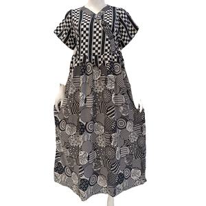 Vestido informal de rayón de la mejor calidad de Chrysanta, ropa de dormir de talla grande para mujer - Product Image 1