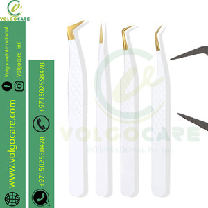 Meilleur Prix Pince à épiler les sourcils DIY de qualité médicale Pince à épiler à pointe en acier inoxydable de couleurs assorties Surface à pointe dentée - Product Image 1