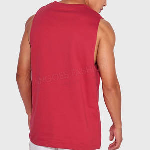 Vêtements de fitness vêtements pour hommes débardeur coton polyester respirant couleur et taille personnalisées débardeur pour hommes - Product Image 2
