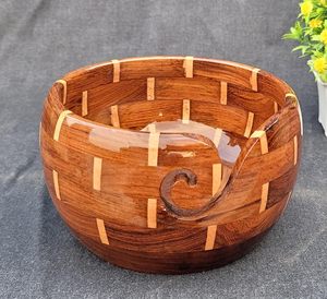 ชามเก็บเส้นด้ายทำด้วยมือทำจากไม้หรูหราของขวัญที่ดีที่สุดสำหรับคุณแม่และคุณยาย - Product Image 6