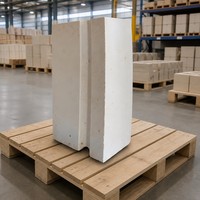 Brique réfractaire en mullite 1750°C, haute résistance au compression (CCS) 100MPa, avec services de soudage et de découpe pour la revêtement des fours à haute température