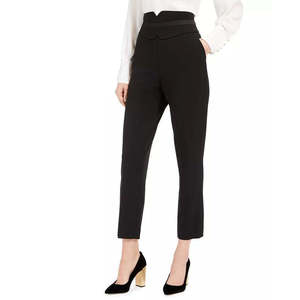 Pantaloni da Completo a Vita Alta da Donna Calvin Klein, Neri, Taglia 12 - Product Image 1