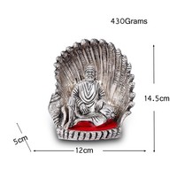 Statue de saï Baba, fabrication artisanale indienne, décoration pour la maison, le bureau, cadeau idéal