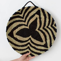 Panier mural bohème en fibre végétale, rotin naturel, jonc de mer, rond, suspendu, décoration de Noël pour la maison et le bureau MMC MA