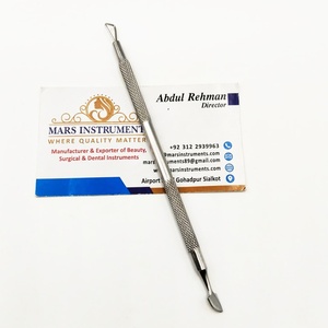 Outil professionnel de soin des ongles facile à désinfecter poussoir et dissolvant d'ongles à cuticules plates pour manucures et pédicures - Product Image 5