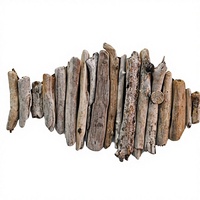 Sculpture murale ovale abstraite géométrique Gubuk Bali Driftwood Fish Art Deco, lot de 2 (Décoration artisanale en bambou pour salon)