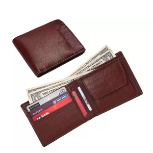 Cartera de Cuero Genuino Vintage de Diseño Moderno para Hombre, con Costuras Ultra Resistentes, Hecha a Mano, con Bloqueo RFID, de Lujo e Impermeable - Product Image 1