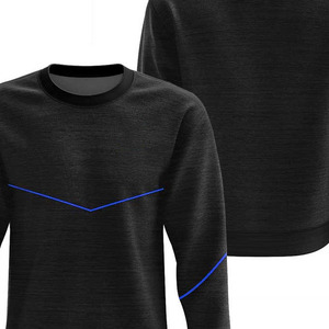 Pull à col rond en polaire de polyester brossé, vêtements de sport unisexe, écologique, respirant, léger, couleur et taille personnalisées, pull GAA - Product Image 4