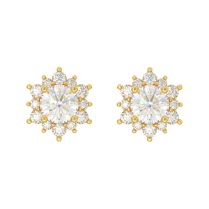 หรูหราแฟชั่นสไตล์หรูหรา10พันแข็งดอกไม้ทองรูปเพทายหินเครื่องประดับปรับชุดสำหรับผู้หญิง - Product Image 4