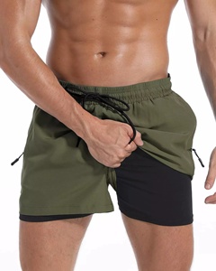 Pantalones cortos de gimnasio de talla grande para hombre con diseño personalizado al por mayor con estampado de cuadros florales superventas para adultos tejido de fábrica de maternidad - Product Image 2