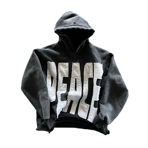 Sudaderas con capucha desgastadas personalizadas de alta calidad hechas en fábrica para hombre, sudaderas con capucha desgastadas con tarifa al por mayor de nuevo diseño para hombre - Product Image 4