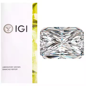 แหวนเพชรสำหรับผู้หญิง CVD รับรองโดย E Color IGI สำหรับปลูกในแล็บที่มีความคมชัด VS1เครื่องประดับโรแมนติกคลาสสิก - Product Image 1