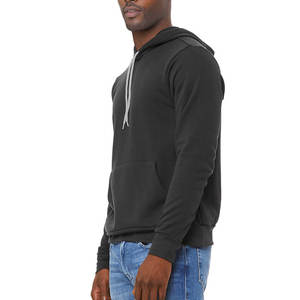 Bella + Sudadera con capucha de lona Venta al por mayor Streetwear Custom Men Fleece Heavy Weight Men Polar Fleece Hoodies con logotipo de marca - Product Image 2