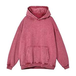 Vente en gros de sweatshirts à capuche et sweatshirts 100% coton design personnalisé pull délavé à l'acide Streetwear vêtements pour hommes sweats à capuche basiques - Product Image 3