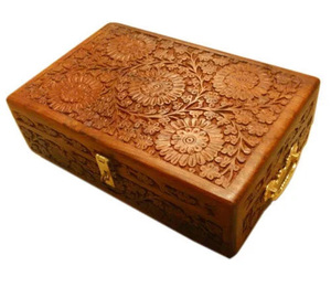 กล่องเก็บไม้สไตล์โมเดิร์นทำด้วยมือสำหรับเครื่องประดับของผู้หญิงทำจากไม้แกะสลักไอเดียของขวัญ - Product Image 4
