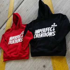 Sudaderas con capucha bordadas desgastadas para hombre 100% algodón peso pesado lujo francés Terry ropa de calle de gran tamaño pulóver Serigrafía - Product Image 3