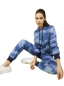 ชุดออกกำลังกายผู้หญิงแบบสองชิ้น ผ้าเนื้อเรียบ สีพื้น สำหรับฟิตเนส วิ่งจ๊อกกิ้ง น้ำหนักเบา กันน้ำ เหมาะสำหรับกิจกรรมกลางแจ้ง - Product Image 2