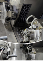 Mesin Bubut CNC Ryan HMS-750LMYS FANUC GSK Taiwan Heavy Duty Presisi Tinggi untuk Pemutaran dan Penggilingan dengan Sub-spindle Sumbu-Y dan Sumbu-C THK