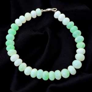 Bracelet perlé d'opale verte péruvienne 7-9mm pierres précieuses bijoux faits à la main fermoir homard à la mode Style Boho femmes cadeau en gros - Product Image 2