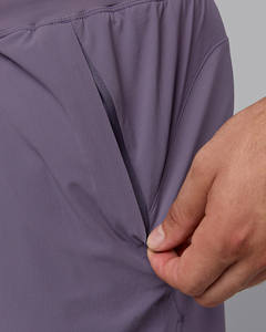 Pantalones cortos informales ligeros de patrón sólido para hombre, último diseño personalizado con bolsillo con cordón transpirable, teñido liso al por mayor - Product Image 5