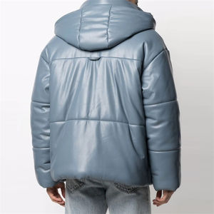 OEM Custom 2026 Winter Street Wear Men's Hooded Puffer <b>Jacket</b> Bubble <b>Padded</b> Down <b>Waterproof</b> Breathable with High Street Design - Product Image 2