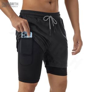 Pantalones Cortos Deportivos de Verano para Hombre, Diseño Sólido, Holgados, Casuales, de Malla, para Ejercicio al Aire Libre y Deportes de Playa, Venta al Por Mayor Personalizada - Product Image 5