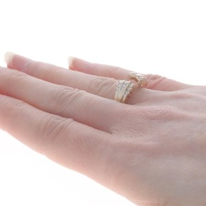 แหวนเพชรทรงบริลเลียนต์คัต 14k น้ำหนัก 40 กะรัต แบบคลัสเตอร์สั่งทำพิเศษ ชุบทองคำขาว 18k ประดับเพชร วินเทจ สำหรับงานแต่งงาน ได้รับการรับรองจาก IGI ผลิตจากโลหะผสม - Product Image 4