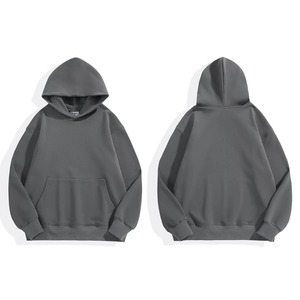 Sweat à capuche Pro Style épais 360g 100% coton pour homme, nouveau motif uni, service OEM, polaire automne, séchage rapide - Product Image 3