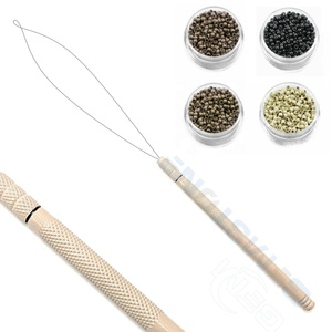 Hair <b>Extension</b> Pulling Loop Tool for Micro Rings & Nano <b>Beads</b> installation – Stainless Steel Pulling Needle with Anti-Slip Grip - Product Image 6