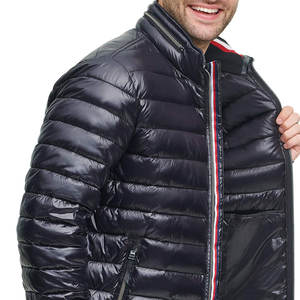 OEM-chaquetas de alta calidad para hombre, puff con cremallera completa, talla grande - Product Image 5