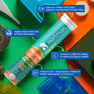 Fortify - Tabletas Efervescentes con Sabor a Naranja, 20 Unidades, Suplemento de Calcio, D3, K2 y Magnesio para Adolescentes, Adultos y Mujeres Embarazadas - Product Image 3