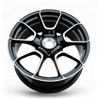 JWYC Alliage d'aluminium forgé 17-24 pouces 6061-T6 Haute performance /GT4 Hyper Black Design multi-rayons concave