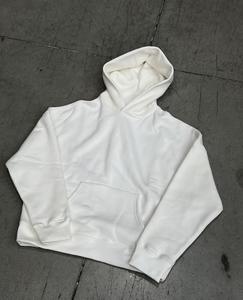 Custom Streetwear 420 GSM French Terry <b>Hoodie</b> Cropped Contrast <b>Stitch</b> Oversized Zip Up <b>Hoodie</b> Top Quality New Fashion - Product Image 4