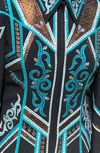 Veste équestre de haute qualité Premium Showmanship Western Horse Riding Jacket Vêtements équestres élégants - Product Image 2