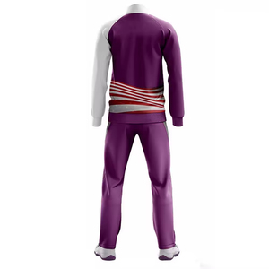 Survêtement à fermeture éclair intégrale à sublimation avec joggers fuselés et tissu doux au toucher pour survêtement de sport à sublimation pour homme - Product Image 4