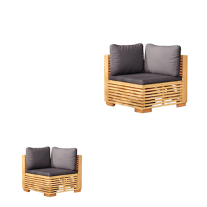 Mobilier d'extérieur populaire en bois de teck canapé de restaurant en plein air canapé de salle à manger de qualité supérieure fabricant indonésien - Product Image 5