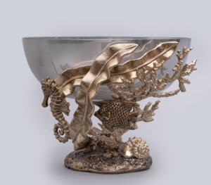 Bol décoratif en métal vintage de luxe support floral écologique grande capacité centre de pot-pourri de fruits pour la décoration de table à la maison - Product Image 5