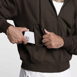 Sudadera con Capucha HONFIT de Alta Calidad para Entrenamiento al Aire Libre, Chaqueta Deportiva Informal de Secado Rápido, Chaquetas de Gimnasio y Fitness de Algodón y Poliéster para Hombre - Product Image 4