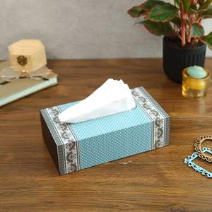 Caja de pañuelos de alta calidad o servilletas interior y exterior MDF esmalte sala de estar y dormitorio decoración por HF CRAFTS - Product Image 1