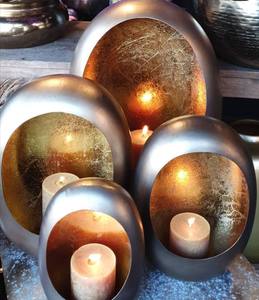 Portavelas Moderno de Jesmonita con Diseño de Concha Acanalado - Base de Vela Cónica de Hormigón con Diseño Festoneado Nórdico, Decoración Estética con Motas Pastel - Product Image 6