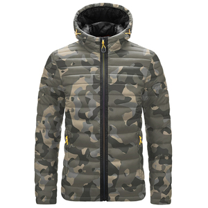 2025 Custom Made Men's Polyester/Nylon Puffer <b>Jacket</b> <b>Smart</b> Casual Design Hood Zipper Closure Breathable Eco-Friendly for Autumn - Product Image 5