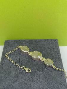 Pulsera moderna de plata de ley 925 con piedra esmeralda, joyería de lujo hecha a mano para mujer, diseño original de Estambul - Product Image 2