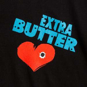 เสื้อยืดลายกราฟิกผู้ชาย Extra Butter ผ้าคอตตอนเจอร์ซีย์ 100% น้ำหนัก 280 กรัม แขนสั้น พิมพ์ลายซิลค์สกรีน - Product Image 2