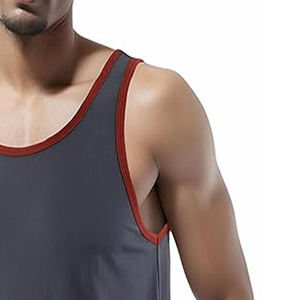 Camiseta sin mangas para hombre con precio ajustable, antiarrugas, de calidad superior, transpirable, gran oferta, camiseta sin mangas ligera para hombre con totalmente personalizada - Product Image 6