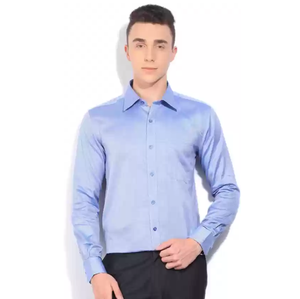 Chemise habillée décontractée pour homme fabriquée en usine, sur mesure, OEM, respirante, à boutons, manches longues, pour le travail au bureau - Product Image 5
